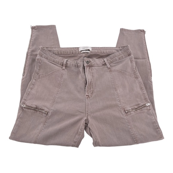Pistola Hunter Ankle Stretch Skinny Cargo Pants Cropped Mauve Size 33 - Picture 11 of 13